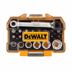 Dewalt 24 Piece High Performance Socket and Screwdriving Set (DT71516); long-living sockets; (24 pieces); with case