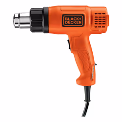 Black & Decker KX1650-QS, Hot air gun, Pistol handle, Hanger ring, Black, Orange, 740 l/min, 600 °C