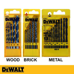 DeWALT Drill Bits Set Masonry Brick Wood Metal Combination 23 pieces