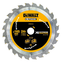 Dewalt DT99560-QZ DT99560-QZ-Hojas para Sierra Circular portÃ¡til XR Extreme RUNTIME 165mm x 20mm 24D