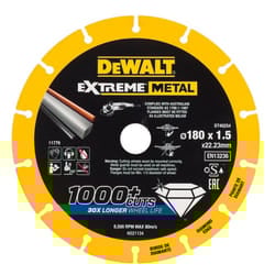 Dewalt DT40254-QZ Extreme Metal 180 x 22.23 x 1.5mm Diamond Cutting Disc