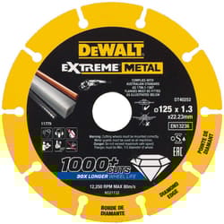 DEWALT DT40255-QZ DT40255-QZ-Disco de Corte con borde diamantado Extreme Metal 230x1.5x22.3mm