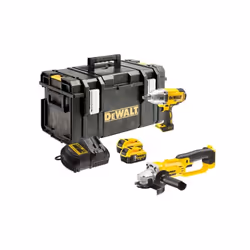 DeWALT DCK269P2 18V Impact Wrench & Grinder Kit 2x 5ah Batts