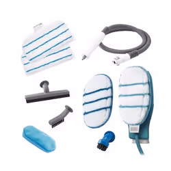 Black & Decker FSMH1351SM-GB steam cleaner Steam mop 1300 W Turquoise, White