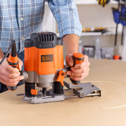 Black & Decker KW1200EKA-QS router/trimmer Black, Grey, Orange - Additional view 4