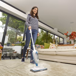 Black & Decker FSMH13E5 steam cleaner White, Blue