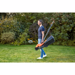 Black & Decker BEMW451-GB lawn mower Push lawn mower AC Black, Orange - Additional view 6