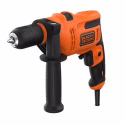 Black & Decker BEH200-QS, Straight drill, Black, Orange, 1.3 cm, 2900 RPM, 2 cm, 1.3 cm