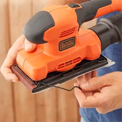 Black & Decker BEW220 Orbital sander 14000 RPM Black, Orange - Additional view 4