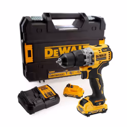 Dewalt Combi Hammer Drill 12v XR Brushless Compact 2 x 2.0ah Battery DCD706D2