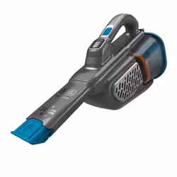 Black & Decker BHHV520BF-QW, Dry, Cyclonic, Carpet, Hard floor, Upholstery, Mechanical, Bagless, Blue, Silver, Titanium