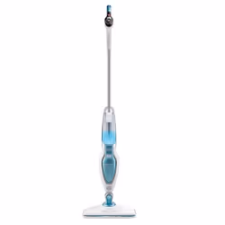 Black & Decker FSM16CD, Steam mop, Blue, White, 6 m, 1600 W, Carpet, Glass, Hard floor, Step