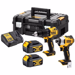 DeWALT DCK2062M2T-QW, Impact driver, 1/4", Battery, 18 V