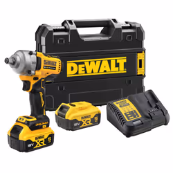DEWALT DCF891P2T XR BL 1/2in Hog Ring Anvil Impact Wrench 18V 2 x 5.0Ah Li-ion
