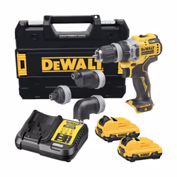 DeWALT DCD703L2T 12V XR Brushless Multi-Head Drill Driver 2 x 3.0Ah