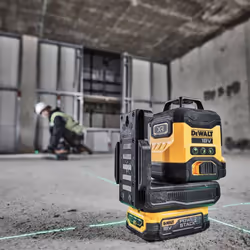 DeWALT DCLE34031D1-GB 18V XR 3X 360 Green Laser Compact Kit With Battery