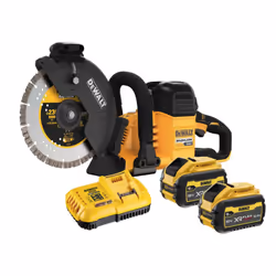 Dewalt DCS691X2 54v XR Flexvolt Cut Off Saw 230mm Wireless - 2x 9ah