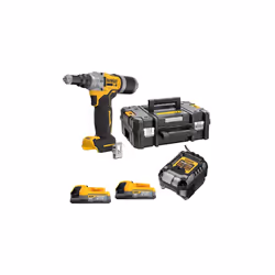 Dewalt DCF414E2T Brushless 18v XR 1/4" 63mm Riveter + 2x DCBP034 Powerstack