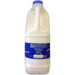 Freshways Fresh Whole Milk - 1x2ltr