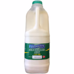 Freshways Fresh Semi Skimmed Milk - 1x2ltr