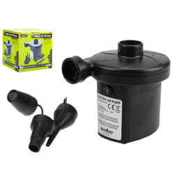 Summit 12V Battery Power Air Pump With Attachments Black