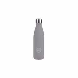 B&Co 500ml Bottle Flask Rubberised Finish Grey