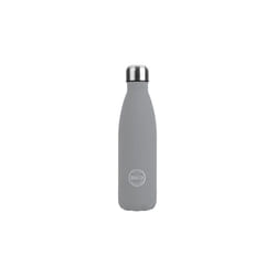 B&Co 500ml Bottle Flask Rubberised Finish Grey