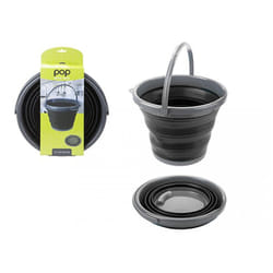 Summit Pop! 10L Collapsible Bucket with Handle Black