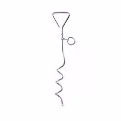 Spiral Dog Tether | Tent Anchor Peg | Gazebo Goal Netting Tent Awning