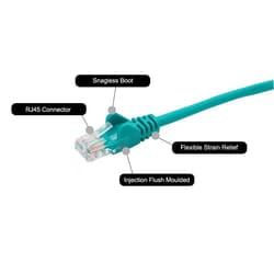 connektgear 28-0050GN networking cable Green 5 m Cat5e U/UTP (UTP)