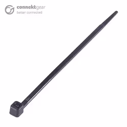 connektgear Plastic Cable Ties (High Tensile Strength) 200 x 4.5mm - Pack of 100 Black, Parallel entry cable tie, Nylon, Blac ...