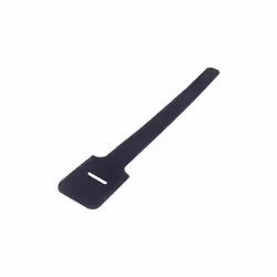 connektgear Hook and Loop Cable Ties 200 x 12mm - Pack of 10 - Black, Hook & loop cable tie, Velcro, Black, REACH, 200 mm, 12 ...
