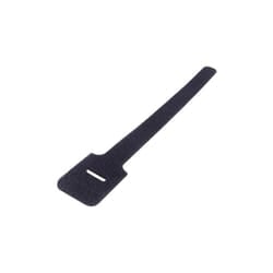 connektgear Hook and Loop Cable Ties 200 x 12mm - Pack of 10 - Black