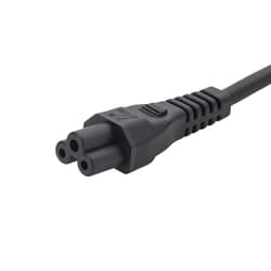 connektgear 2m European Mains Power Cable Schuko Plug to C5 (Cloverleaf) Socket