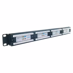 connektgear 24 Port Patch Panel (Cat5e) IDC Punch Down 19 inch