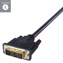 connektgear 2m HDMI to DVI-D Monitor Connector Cable - Male to Male - 18+1 Single link