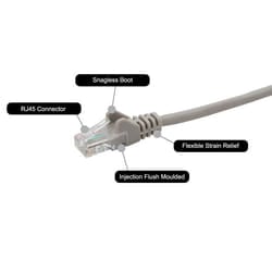 connektgear 31-0070G networking cable Grey 7 m Cat6 U/UTP (UTP)