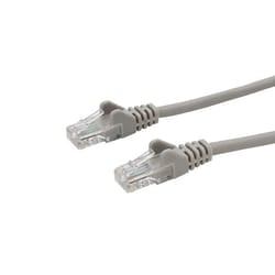 connektgear 50m RJ45 CAT6 UTP Stranded Flush Moulded LS0H Network Cable - 24AWG - Grey