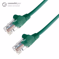 connektgear 5m RJ45 CAT6 UTP Stranded Flush Moulded LS0H Network Cable - 24AWG - Green, 5 m, Cat6, U/UTP (UTP), RJ-45, RJ-45, ...