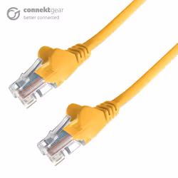 connektgear 1m RJ45 CAT6 UTP Stranded Flush Moulded LS0H Network Cable - 24AWG - Yellow, 1 m, Cat6, U/UTP (UTP), RJ-45, RJ-45 ...