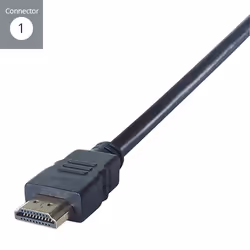 connektgear 2m HDMI to HDMI Micro Connector Cable - Male to Male Gold Connectors