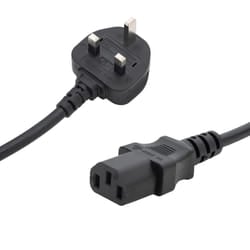 connektgear 1m UK Mains Power Cable UK Plug to C13 Socket