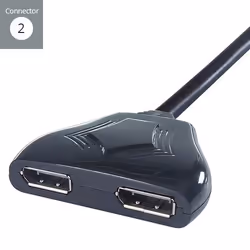 connektgear DisplayPort Splitter Cable - DP Male to 2 x DP Female