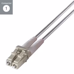 connektgear 3m Duplex Fibre Optic Multi-Mode Cable OM1 62.5/125 Micron LC to SC Grey 10-14 working days non cancellable non returnable
