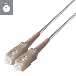 connektgear 3m Duplex Fibre Optic Multi-Mode Cable OM1 62.5/125 Micron LC to SC Grey 10-14 working days non cancellable non returnable