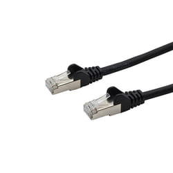 GroupGear 3m RJ45 CAT6a SSTP Stranded Flush Moulded LS0H Network Cable - 26AWG - Black