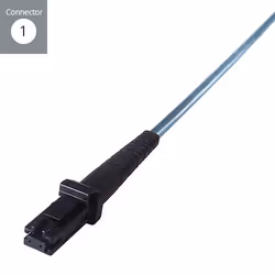 connektgear 2m Duplex Fibre Optic Multi-Mode Cable OM3 50/125 Micron MT to LC Aqua 10-14 working days non cancellable non returnable - Additional view 2