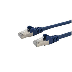 GroupGear 10m RJ45 CAT6a SSTP Stranded Flush Moulded LS0H Network Cable - 26AWG - Blue