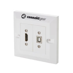 connektgear 20-1030/HDMIUSBB wall plate/switch cover White
