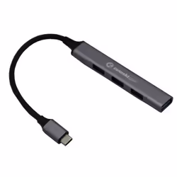 GroupGear 25-0065, USB Type-C, USB 2.0 Type-A, USB 3.0, 480 Mbit/s, Grey, Aluminium